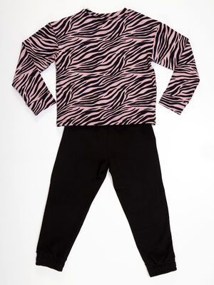 Unicorn Zebra Kız Çocuk T-shirt Pantolon Takım