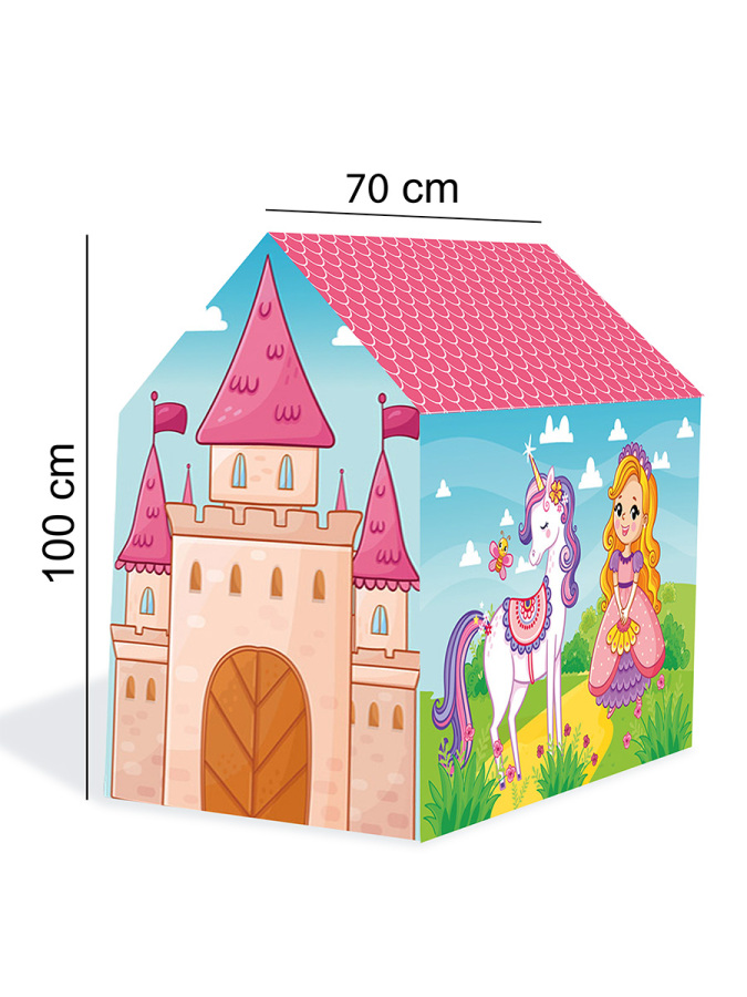 Unicornlu Pembe Prenses Şato Kız Çocuk Oyun Çadırı - 2