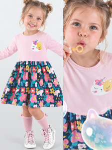 Unique Kız Çocuk Elbise - Denokids