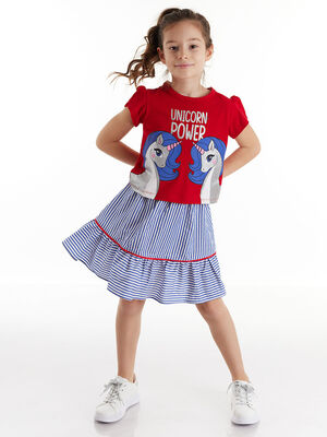 Unique Power Kız Çocuk T-shirt Etek Takım