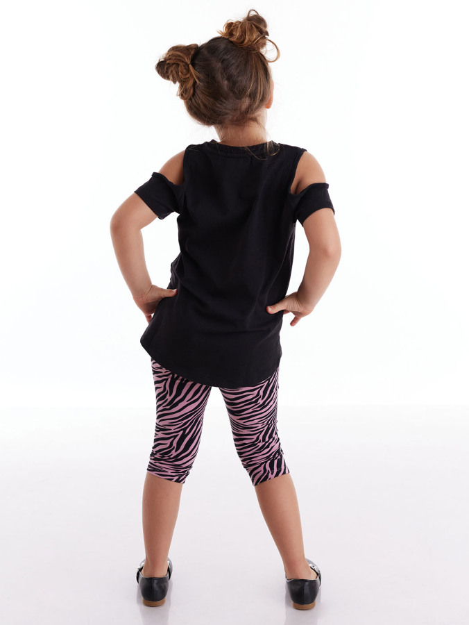 Unique Zebra Girl Tunic&Leggings Set - 7