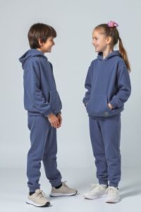 Uthar Kapşonlu Çocuk Sweatshirt Eşofman 2'li Takım - 2