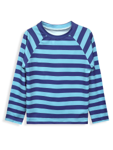 UV Korumalı Çizgili Erkek Çocuk Mayo T-shirt - 2