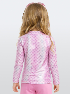 UV Korumalı Deniz Kızı Kız Çocuk Mayo T-shirt - 2