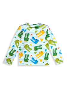 UV Korumalı Erkek Çocuk Mayo T-shirt UVP+50 Faktör Koruma Uzun Kollu Timsah - 5