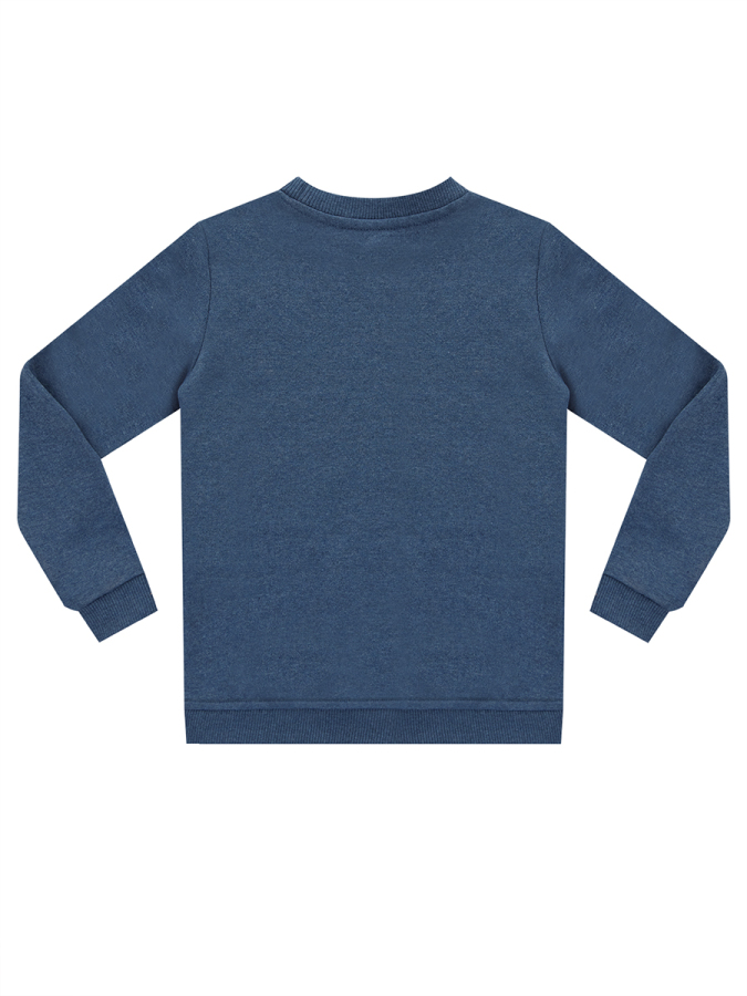 Uzay Kaşifi Erkek Çocuk İndigo Sweatshirt - 4