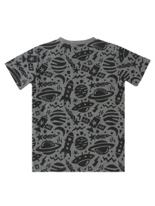 Uzay Roket Erkek Çocuk Yazlık T-shirt Şort Takım - 6