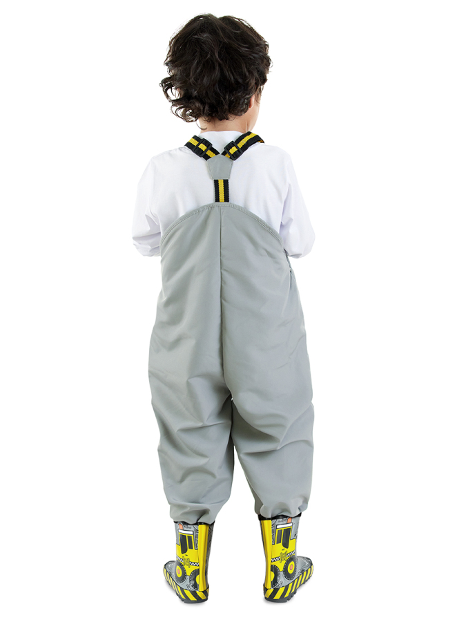 Vehicle Boy Grey Rain Overall - 2