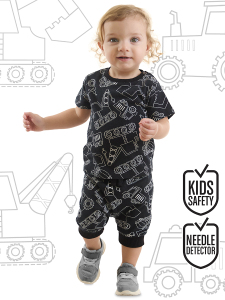 Vehicles Baby Boy T-shirt&Capri Pants Set - 1