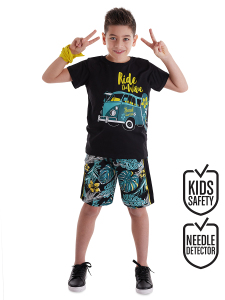 Vosvos Hawai Erkek Çocuk T-shirt Şort Takım - MSHB&G