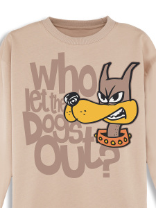 Who Boy Khaki T-shirt Pants Set - 5