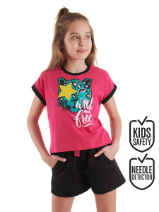 Wild And Free Kız Çocuk Yazlık T-shirt Şort Takım - 1