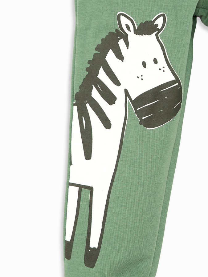 Wild Animals Boy Khaki Tracksuit - 2