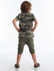Wild Dino Boy Capri T-shirt Set - Thumbnail