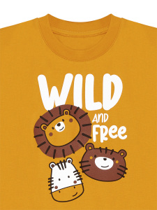 Wild Erkek Çocuk Yazlık T-shirt Şort Takım - 8