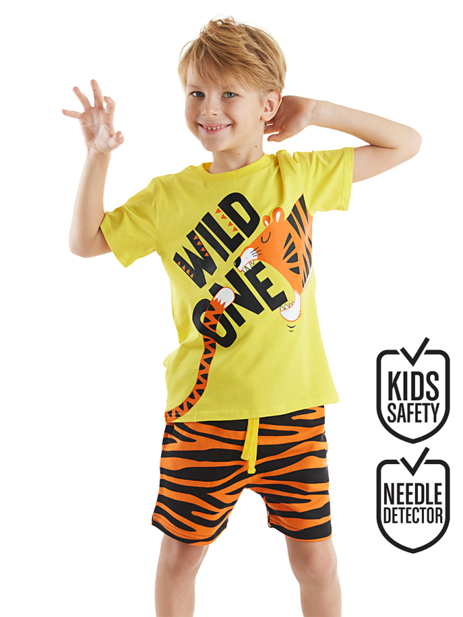 Wild One Erkek Çocuk T-shirt Şort Takım - 1