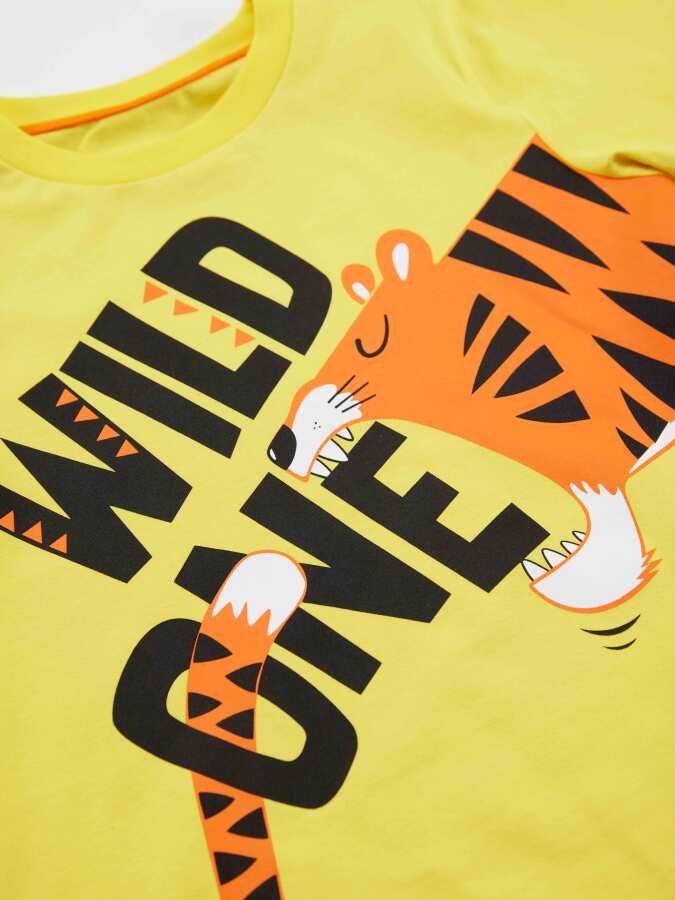 Wild One Erkek Çocuk T-shirt Şort Takım - 5
