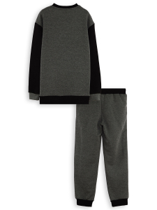 Wild Oversize Erkek Çocuk Gri Eşofman Takım - 4