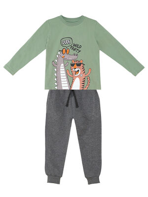 Wild Party Erkek Çocuk T-shirt Eşofman Altı Takım - 3