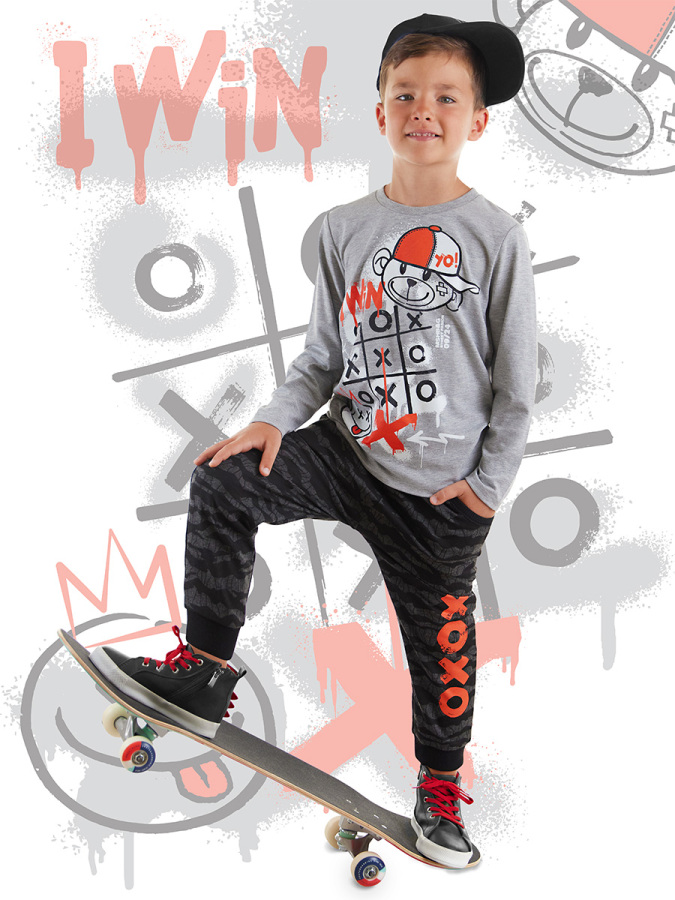 I Win Boy T-shirt&Pants Set - 1