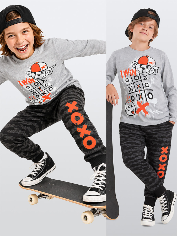 I Win Boy T-shirt&Pants Set - 1