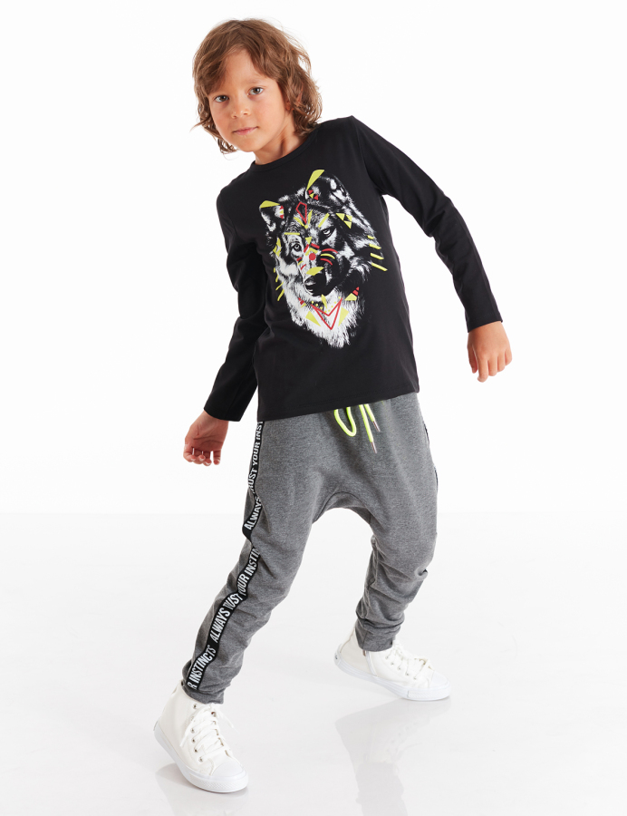 Wolf Boy Baggy Pants Set - 1