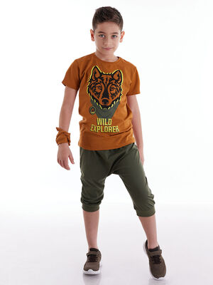 Wolf Camp Boy T-shirt&Baggy Set