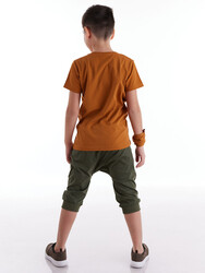 Wolf Camp Boy T-shirt&Baggy Set - Thumbnail