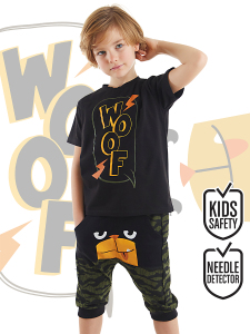 Woof Boy T-shirt&Baggy Pants Set - Denokids