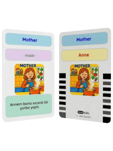 WordsBuddy Çocuklar İçin Türkçe İngilizce Aile ve Sosyal Çevre Paketi 90 Kart 3'lü Set (Cihaz Hariç) - 5
