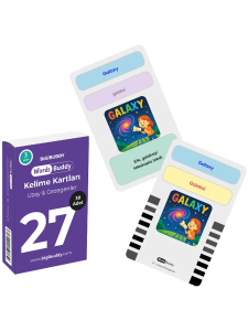 WordsBuddy Çocuklar İçin Türkçe İngilizce Doğa ve Uzay Paketi 90 Kart 3'lü Set (Cihaz Hariç) - 4