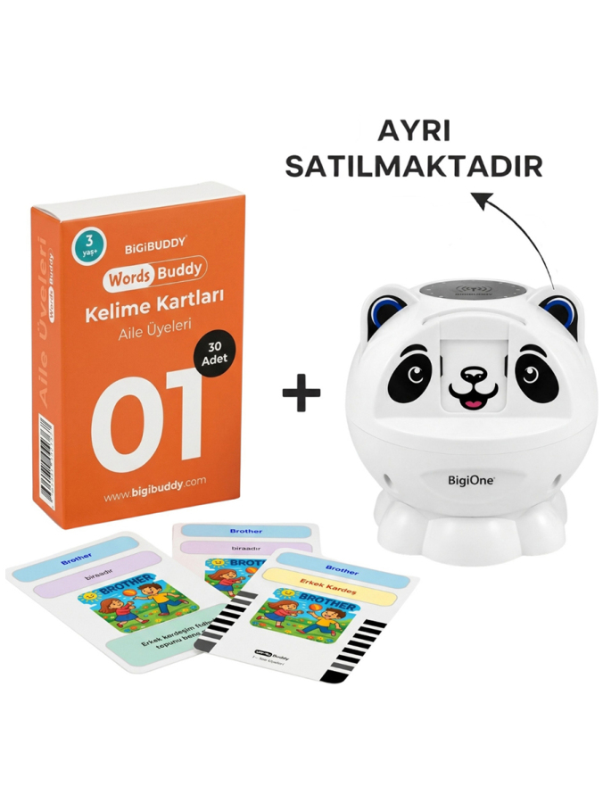 WordsBuddy Çocuklar İçin Türkçe İngilizce Doğa ve Uzay Paketi 90 Kart 3'lü Set (Cihaz Hariç) - 6