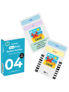 WordsBuddy Çocuklar İçin Türkçe İngilizce Sevimli Dostlar Paketi 90 Kart 3'lü Set (Cihaz Hariç) - 2