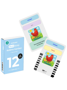 WordsBuddy Çocuklar İçin Türkçe İngilizce Sevimli Dostlar Paketi 90 Kart 3'lü Set (Cihaz Hariç) - 3