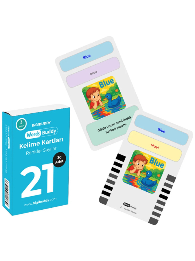 WordsBuddy Çocuklar İçin Türkçe İngilizce Temel Öğrenim Paketi 90 Kart 3'lü Set (Cihaz Hariç) - 3