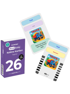 WordsBuddy Türkçe İngilizce Kelime Kartları Şehir Hayatı ve Ulaşım 90 Kart 3’lü Set (BigiOne Cihaz Hariç) - 4