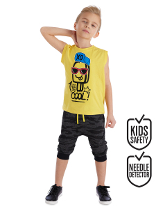 XO Cool Erkek Çocuk T-shirt Kapri Şort Takım - MSHB&G
