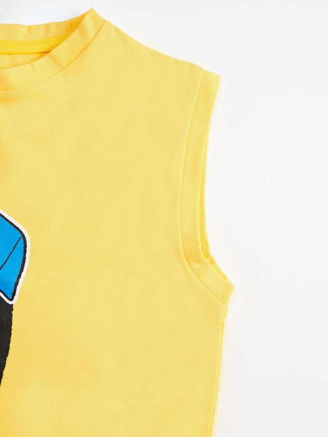 XO Cool Erkek Çocuk T-shirt Kapri Şort Takım - 6