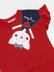 Yaramaz Kedi Kız Çocuk T-shirt Tayt Takım - 6