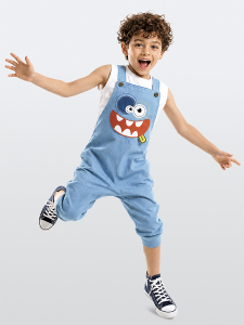 Yeah Boy Twill Overall - Denokids