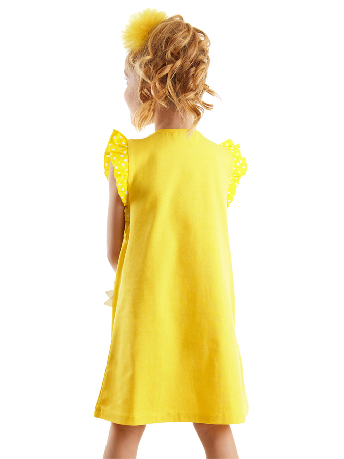 Yellow Daisy Girl Dress - 2