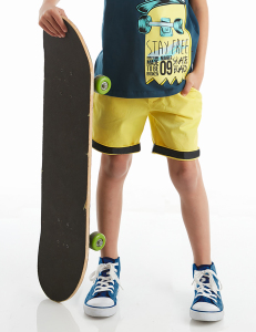 Yellow Gabardine Boy Shorts - MSHB&G