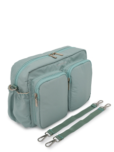 Yeşil DuoPack Çok Gözlü Anne Bebek Çantası - 4