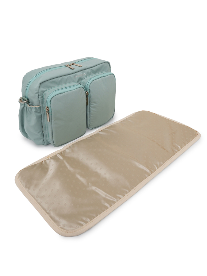 Yeşil DuoPack Çok Gözlü Anne Bebek Çantası - 5