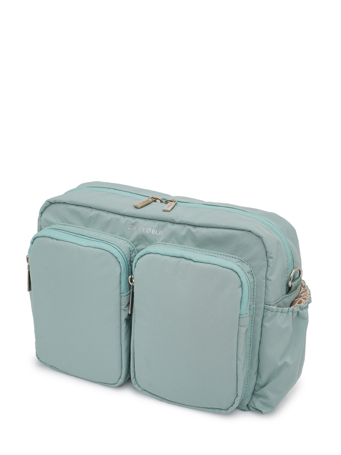 Yeşil DuoPack Çok Gözlü Anne Bebek Çantası - 9