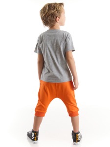 Yo Kaplan Erkek Çocuk T-shirt Kapri Şort Takım - 2