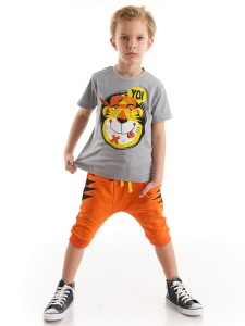 Yoo Tiger Boy T-shirt&Harem Pants Set - Denokids