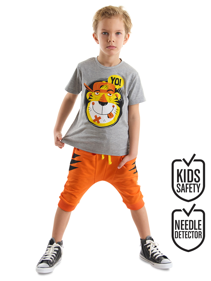 Yoo Tiger Boy T-shirt&Harem Pants Set - 1