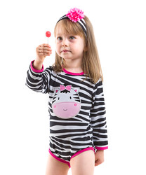 Zebra Body + Hair Band - Pijamama