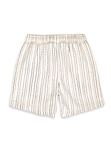 Erkek Çocuk Takım Zebra Baskılı Pamuk T-Shirt Ve Çizgili Dokuma Şort Yazlık Takım - 10